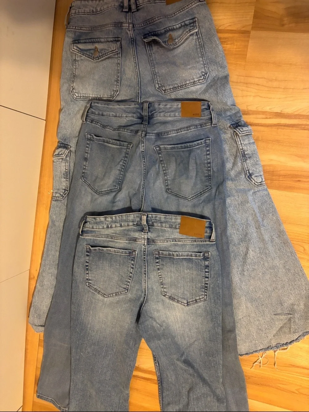 Aeropostale Light Blue Flared Jeans - Set of Three - Picture 5 of 11